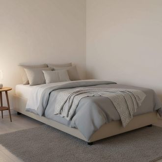 Dmora Dmora - Cama De Plaza Y Media Dmalizi, Cama Contenedor Con Revestimiento De Tela, 100% Made In Italy, Apertura Frontal, Con Colch&oacute;n 120x200 Cm Incluid