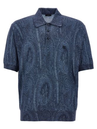 Etro Mens Paisley Polo Shirt