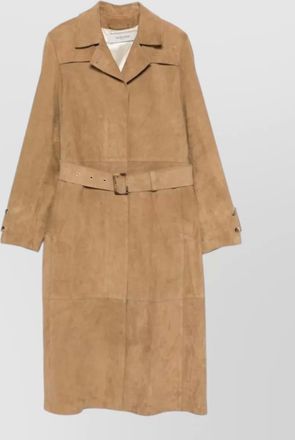 Golden Goose suede trench coat long belted waist
