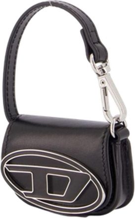 Diesel Womens 1dr Micro Charm Leather Black Cowhide Accessories Charms