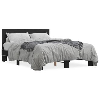 Berkfield Home Bed Frame without Mattress Black 120x200 cm | Size: Small Double