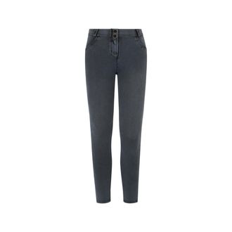 Freddy Leggings FREDDY Leggings WRUP2RS2510, Damen, Gr. XL, EURO, schwarz (schwarz denim, blau overdyed), Obermaterial: 84% Baumwolle CO. 16% Elasthan EL., H