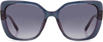 Fossil FOS 3143/S PJP/9O Womens Sunglasses Blue Size 55
