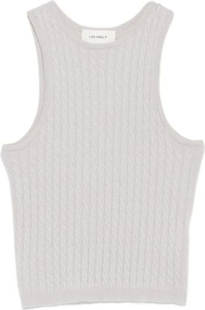 Lisa Yang Tops, Dames, Grijs, XS, Ina Ribbed Top