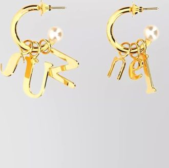 Sunnei logo dangle earrings