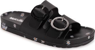 Muk Luks Womens Grand Cayman Sandal in Black/daisy at Nordstrom, Size 11