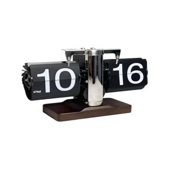 OEM Reloj De Escritorio Mec&aacute;nico Retro Con Pasador De P&aacute;ginas, Personalizado, Autom&aacute;tico, De Madera Maciza, Decoraci&oacute;n De Madera De Lujo Sencilla Y Ligera