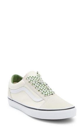 Vans Old Skool Sneaker in Marshmallow/green at Nordstrom Rack, Size 6.5