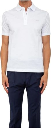 Paul & Shark Witte Katoenen Knoop Poloshirt - Heren - Polos - Wit - 2XL - Katoen - Tops