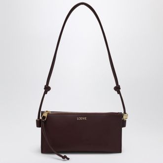 Loewe Joya pouch in burgundy calf nappa leather