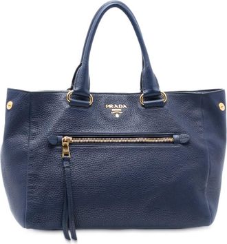 Prada Pre-owned Prada Vitello Daino Front Pocket Tote Ladies Z8295VW946T140AQ