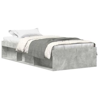 Berkfield Home Bed Frame Concrete Grey 90x200 cm