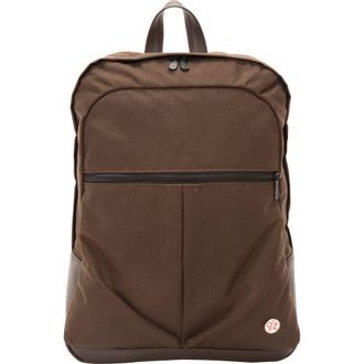 Giorgio Martello Milano Waxed Nylon Woodhaven Backpack in Dark Brown at Nordstrom