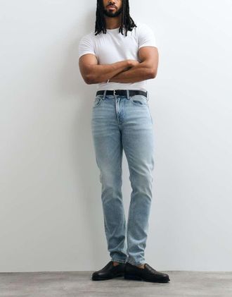 Calvin Klein Jeans Jeans slim affusolati blu lavaggio chiaro