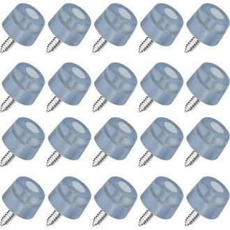 OEM 20 Piedini In Gomma Avvitabili Per Sedie, 20 X 18 X 14 Mm, Antiscivolo, Antivibrazione, Con Viti Per Mobili, Armadi, Scrivanie, Tavoli E Divani