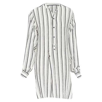 Isabel Marant viscose cotton blend stripe tunic casual dress
