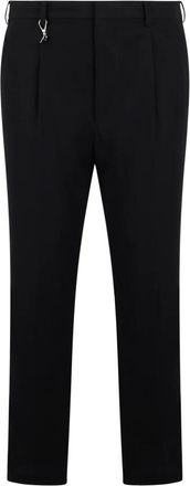 Prada Slim-fit Trousers, male, Black, Size: 2XL Tailored Trousers with Logo