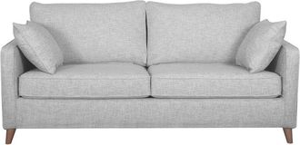 Miliboo Sof&aacute; Convertible N&oacute;rdico 3 Plazas Gris Claro Papel