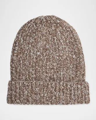 Brunello Cucinelli Sequin-Embellished Cashmere Beanie