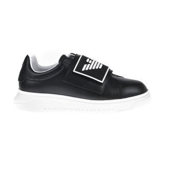 Emporio Armani X4X300 Xm 320 Sneakers - Heren - Sneakers - Zwart - 39 1/2 EU - Leer - Schoenen