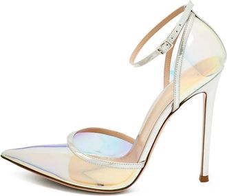 Gianvito Rossi Pumps con cinturino alla caviglia - Argento