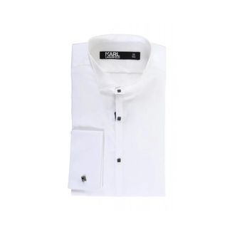Karl Lagerfeld Overhemden > Formele Overhemden - Heren - Zakelijke Overhemden - Wit - 4XL - Leer - Overhemden