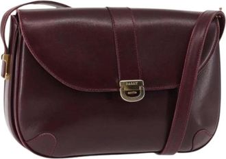 Bally Pre-owned Cross Body Bags, female, Red, Size: ONE SIZE Pre-owned Leather Shoulder Bag