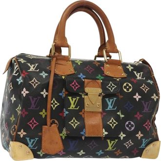 Louis Vuitton Speedy Handbag Monogram Multicolor Multicolour Canvas Handbag (Pre-Owned)