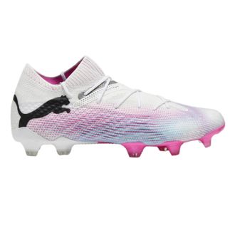 Puma Mens Puma Future 7 Ultimate FG/AG White / Bright Pink 107599-01