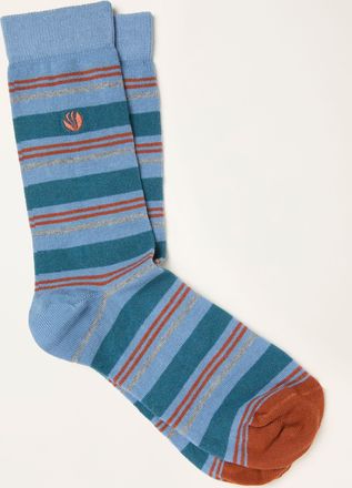 Fat Face FatFace Blue Striped Socks