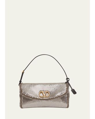 Valentino Garavani Devain Metal Top-Handle Bag