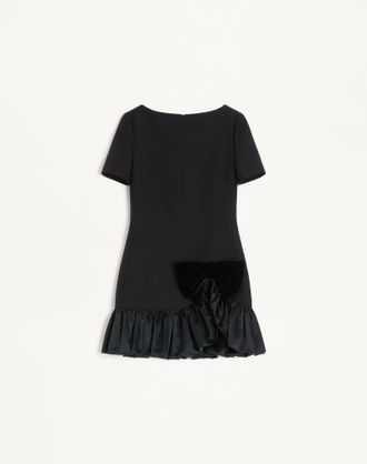 Valentino Abito Corto In Crepe Couture Donna NERO 36