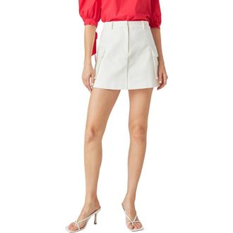 English Factory Cargo Pocket Miniskort in Off White at Nordstrom Rack, Size Medium