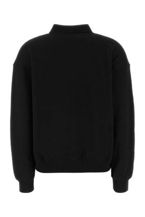Polo Ralph Lauren Logo-Embroidered Cotton Blend Polo Shirt - Black