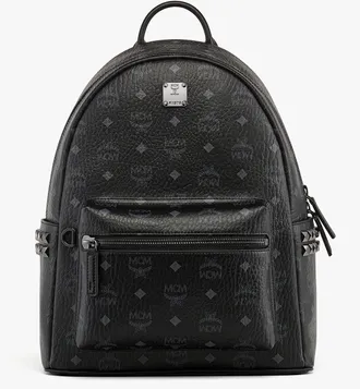 MCM Small-Medium Stark Side Studs Backpack in Visetos