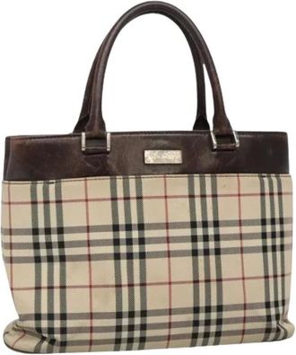 Burberry Pre-owned Handbags, female, Beige, Size: ONE SIZE Pre-owned Vintage Hand Bag