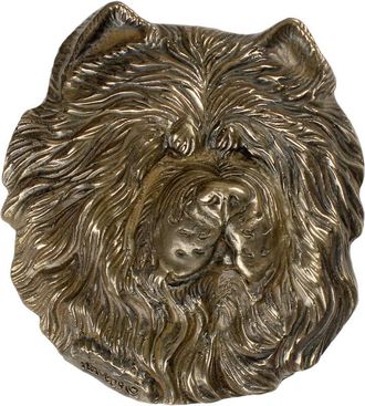 OEM Chow Chow - Una Placa Conmemorativa Con Un Perro, Un Agradecimiento Personalizado, Un Premio, Un Diploma Con Dedicatoria De La Marca Art-dog