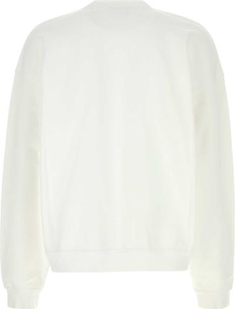 Dsquared2 Mens White Cotton Oversize Sweatshirt Exterior: Maglie Sweater