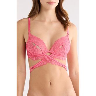 Hunkem&ouml;ller Anna Lace Bralette in Camellia Rose at Nordstrom, Size X-Small