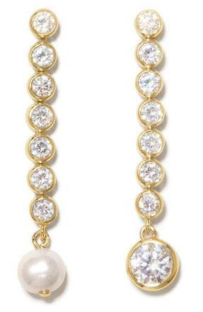 Completedworks Ascent Mismatched Linear Drop Earrings in Gold at Nordstrom