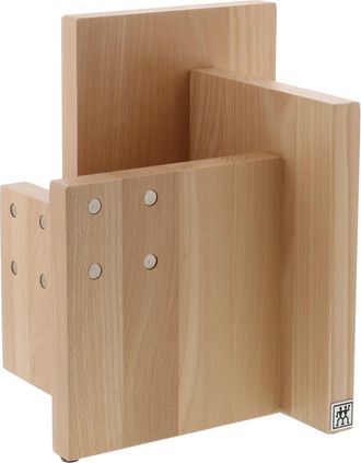 Zwilling Italian Square Magnetic Beechwood Knife Block in Natural Beechwood at Nordstrom