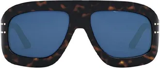 Dior DIORSIGNATUREM1U27A0 Tortoiseshell Aviator Sunglasses - Blue