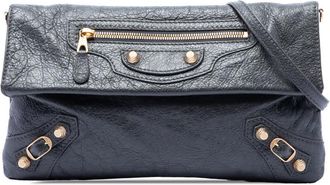 Balenciaga Pre-owned Balenciaga Lambskin Motocross Giant 12 Envelope Clutch With Strap Ladies E6J1BOBFENSF5O5I
