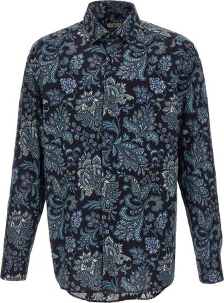 Etro Camicia a fiori - Blu