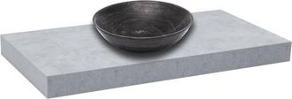 Puma Naturel - Dolce Encimera De Lavabo 100x8x50 Cm, Hormig&oacute;n Mate (do10050be)