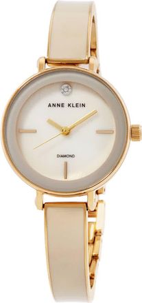 Anne Klein Quartz Mother of Pearl Dial Ladies Watch amd Bracelet Set AK/3620CRST