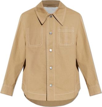 Ami Denim Jacket met Zakken - Heren - Spijkerjassen - Bruin - XL - Denim - Jassen