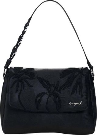 Desigual Convertible Handtas Rugzak met Meerdere Vakken - Dames - Schoudertassen - Zwart - ONE Size - Polyester - Tassen