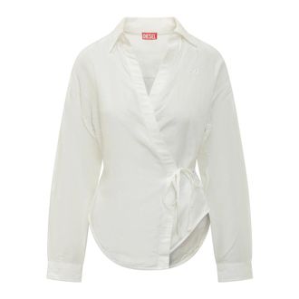 Diesel Shirts, female, White, Size: 2XS C-Delphos-S3