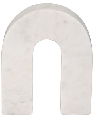 Sagebrook Home 7In Marble Horseshoe Accent